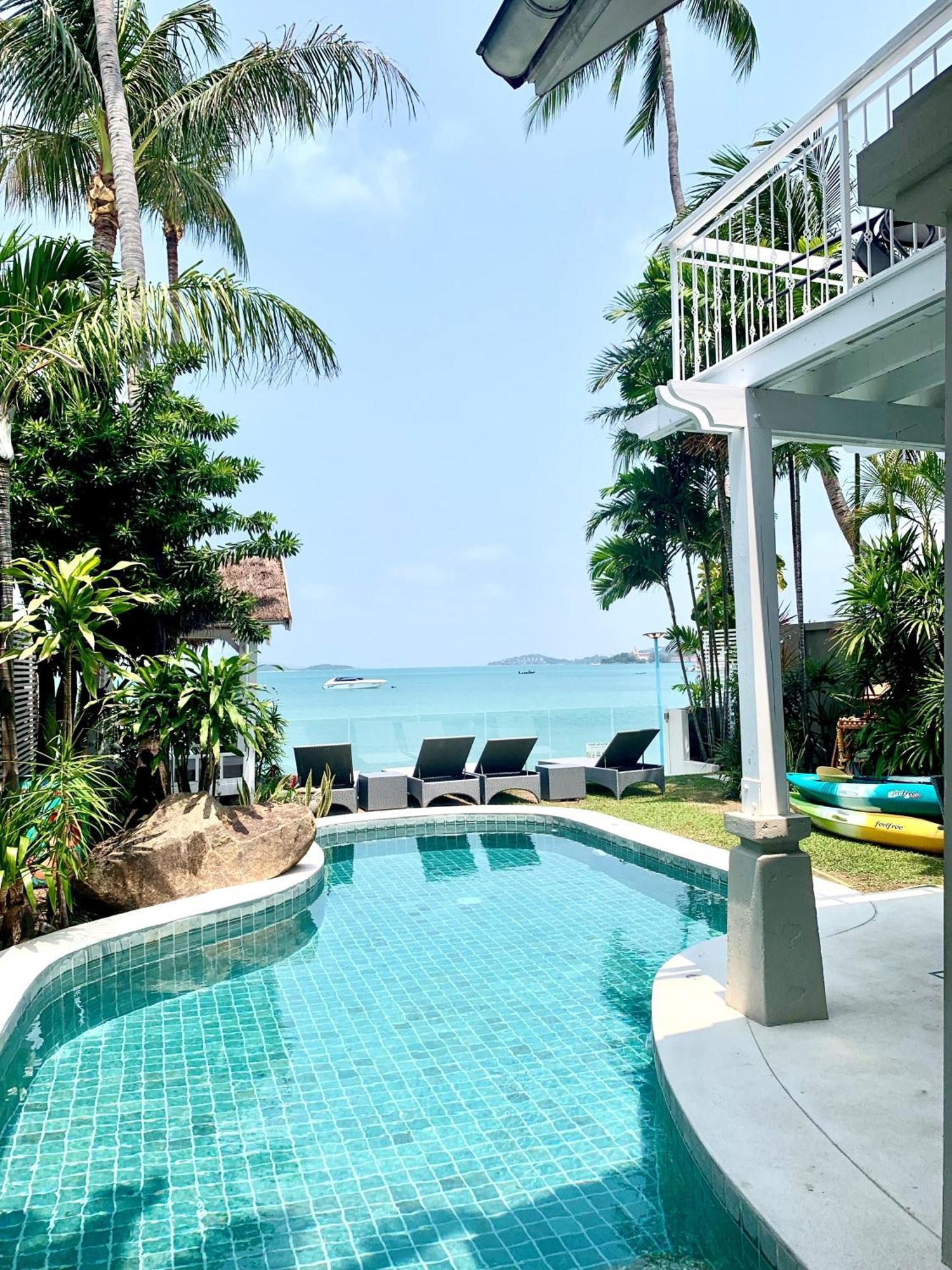 Beachfront Villa Charmant With Private Pool Koh Samui Esterno foto